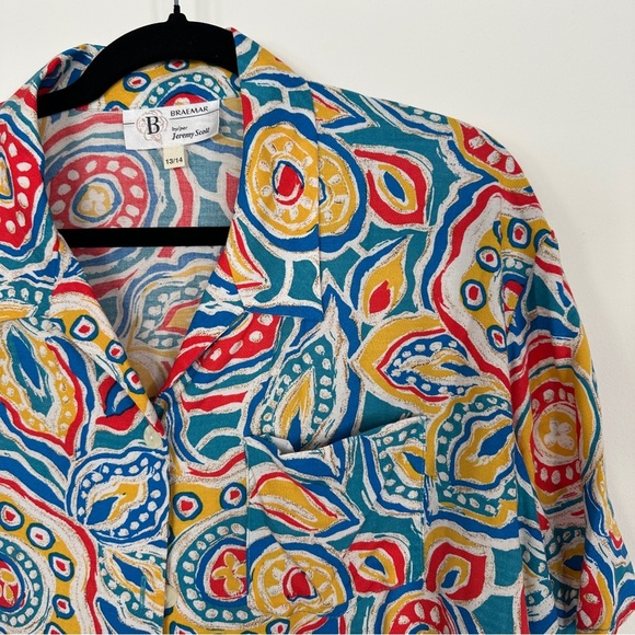 Women's Printed Shirt | Whimsical Blouse | Short Sleeve Viscose Shirt Women - Picture 3 of 8